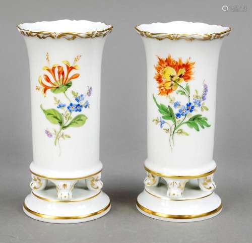 Pair of vases, Meissen, 20th c