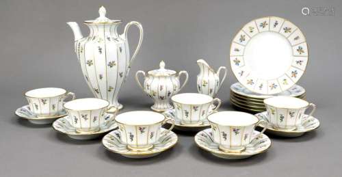 Coffee set for six persons, Fü