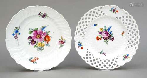 Two plates, Meissen, Marcolini