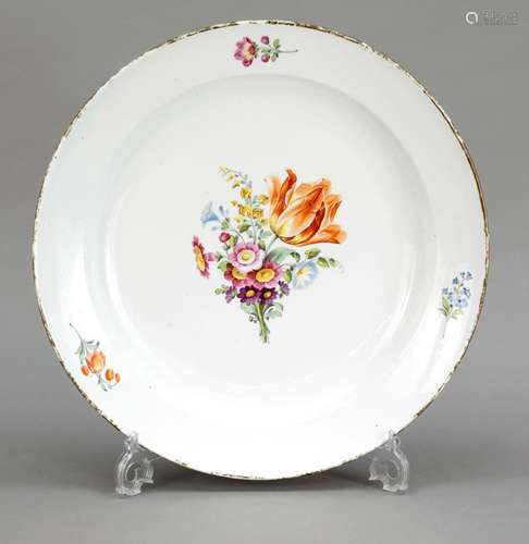 Large deep plate, Meissen, Mar