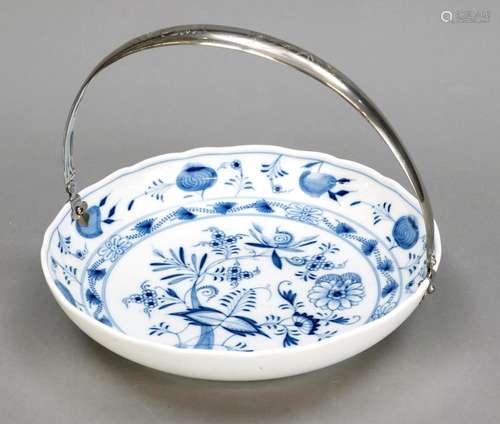 Basket bowl, porcelain bowl, K