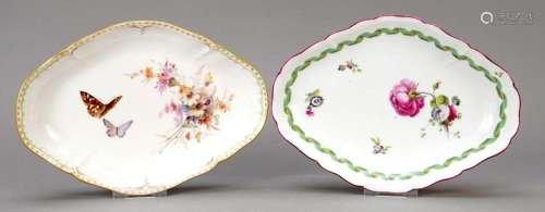 Two oval bowls, KPM Berlin, En