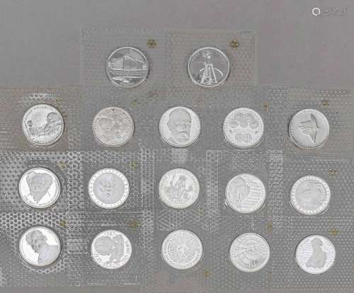17 commemorative coins BRD (si