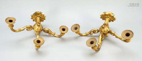 Pair of sconces, 19th century,