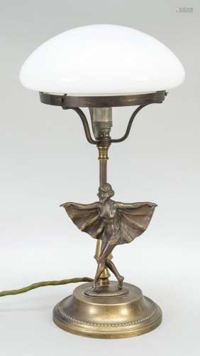 Figural table lamp, late 19th