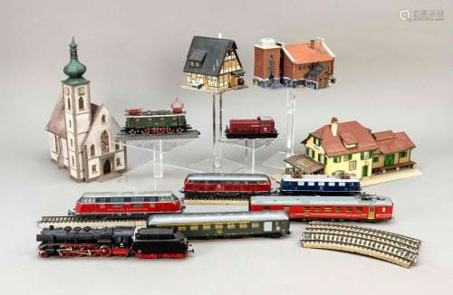 3 boxes railway/model, 20th c.