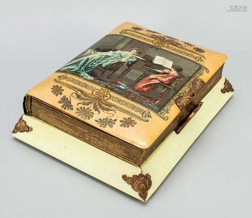 Photo album with music box, US