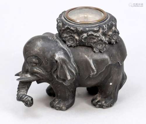 Figural inkwell, late 19th cen