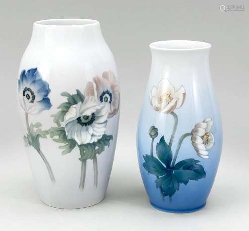 Two vases, Bing & Gröndahl, 19