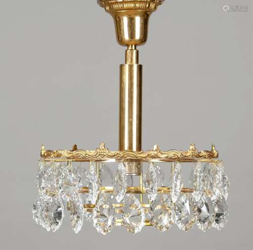 Ceiling chandelier with crysta