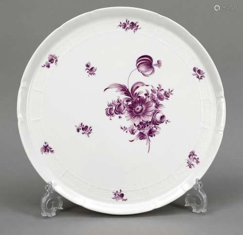 Round tray, Nymphenburg, mark