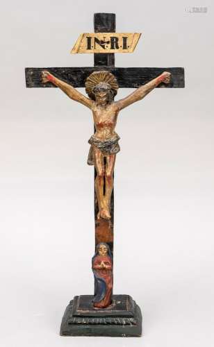 Crucifix, 19th century, lime w