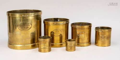 Liter oak set, brass, JHW Wvd