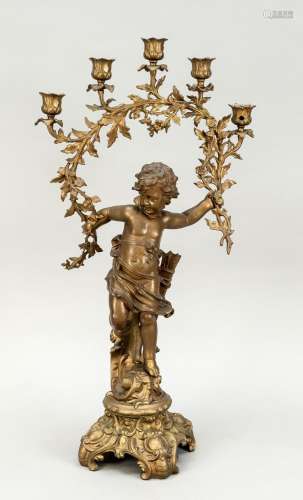 Candelabra with a^mor, late 19