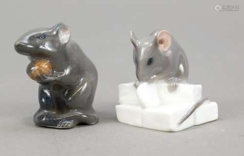 Two mice, Royal Copenhagen, De