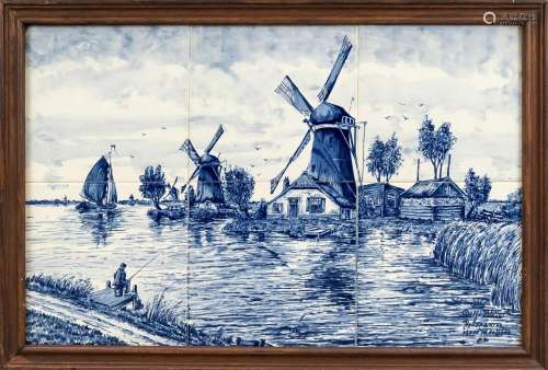 Tile picture, Holland (Delft),
