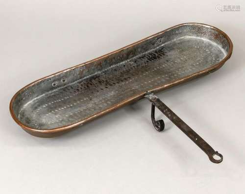 Salmon pan, 19th c., copper an
