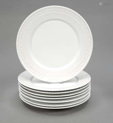 Eight dinner plates, KPM Berli