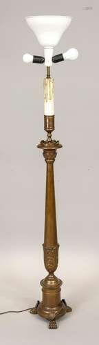 Floor lamp, 20th c., bronze. P