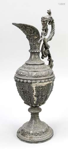 Magnificent pewter jug, end of