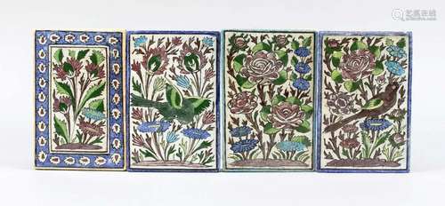 4 tiles Iznik?, probably 19th/