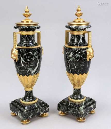 Pair of amphora vases, 19th c.