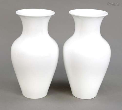 Two vases, KPM Berlin, mark 19