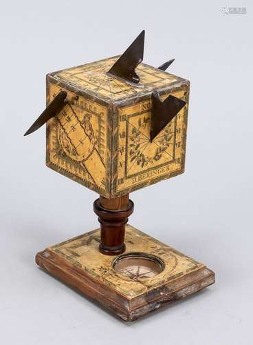 Late baroque sundial with comp