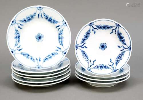 Ten plates, mid-20th c., 2nd c