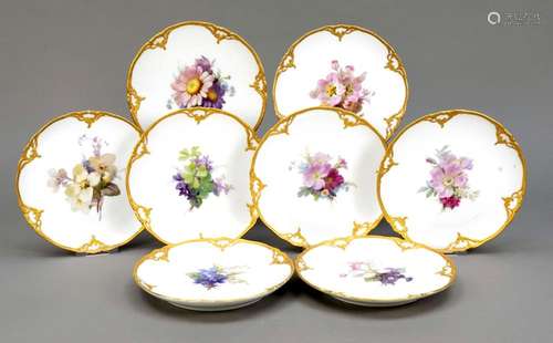 Eight dessert plates, KPM Berl