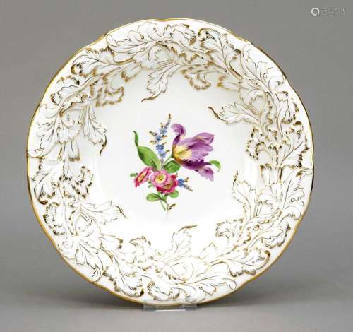 A ceremonial plate, Meissen, m