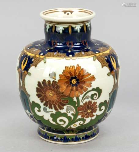 Art Nouveau vase, Rozenburg, H