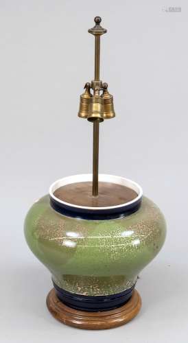 Large vase lamp, 19th/20th c.,