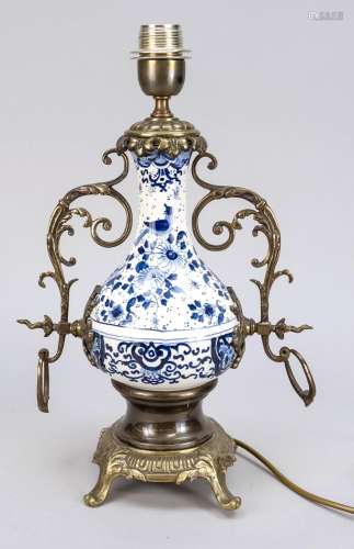 Table lamp, late 19th c. Delft