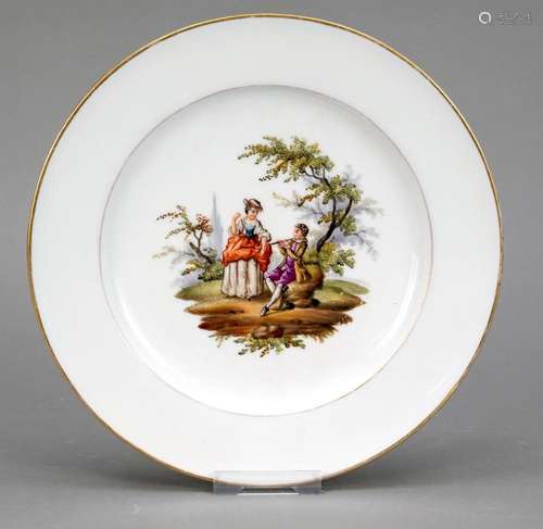 Plate, Meissen, 19th century,