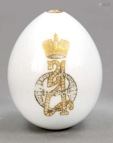 Easter egg, Russia, white porc