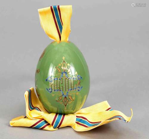 Easter egg, Russia, green porc