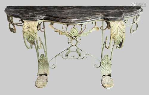 Wall console table, early 20th