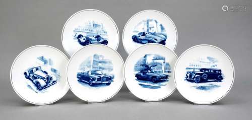 Six collection plates, Meissen