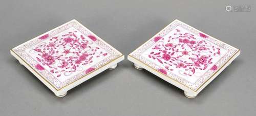 Pair of coasters, Meissen, mar