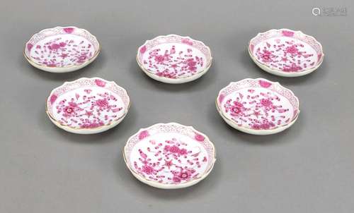 Six small bowls, Meissen, mark