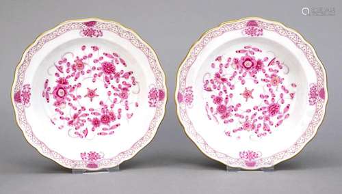 Pair of small deep plates, Mei