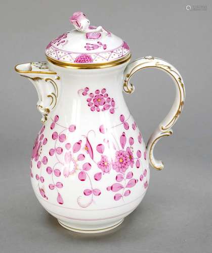 Coffee pot, Meissen, end of th