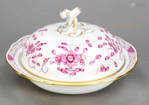 Small lidded bowl, Meissen, en