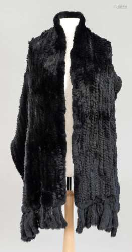 Ladies fur scarf, on a label m