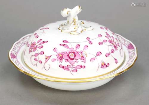 Small lidded bowl, Meissen, ma