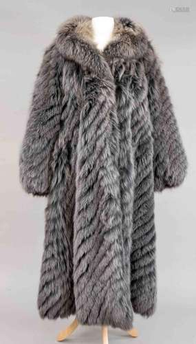 Grey ladies fox coat, without