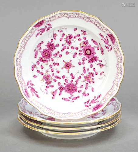 Four confectionery plates, Mei