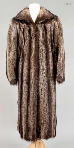 Ladies fur coat mottled, witho