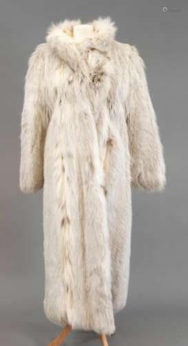 White fox fur coat for ladies,